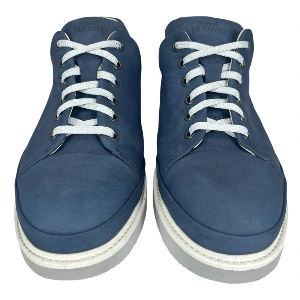 Samuel Hubbard Men’s 10.5 Navy Blue‎ Leather Vibram Sole Sneakers